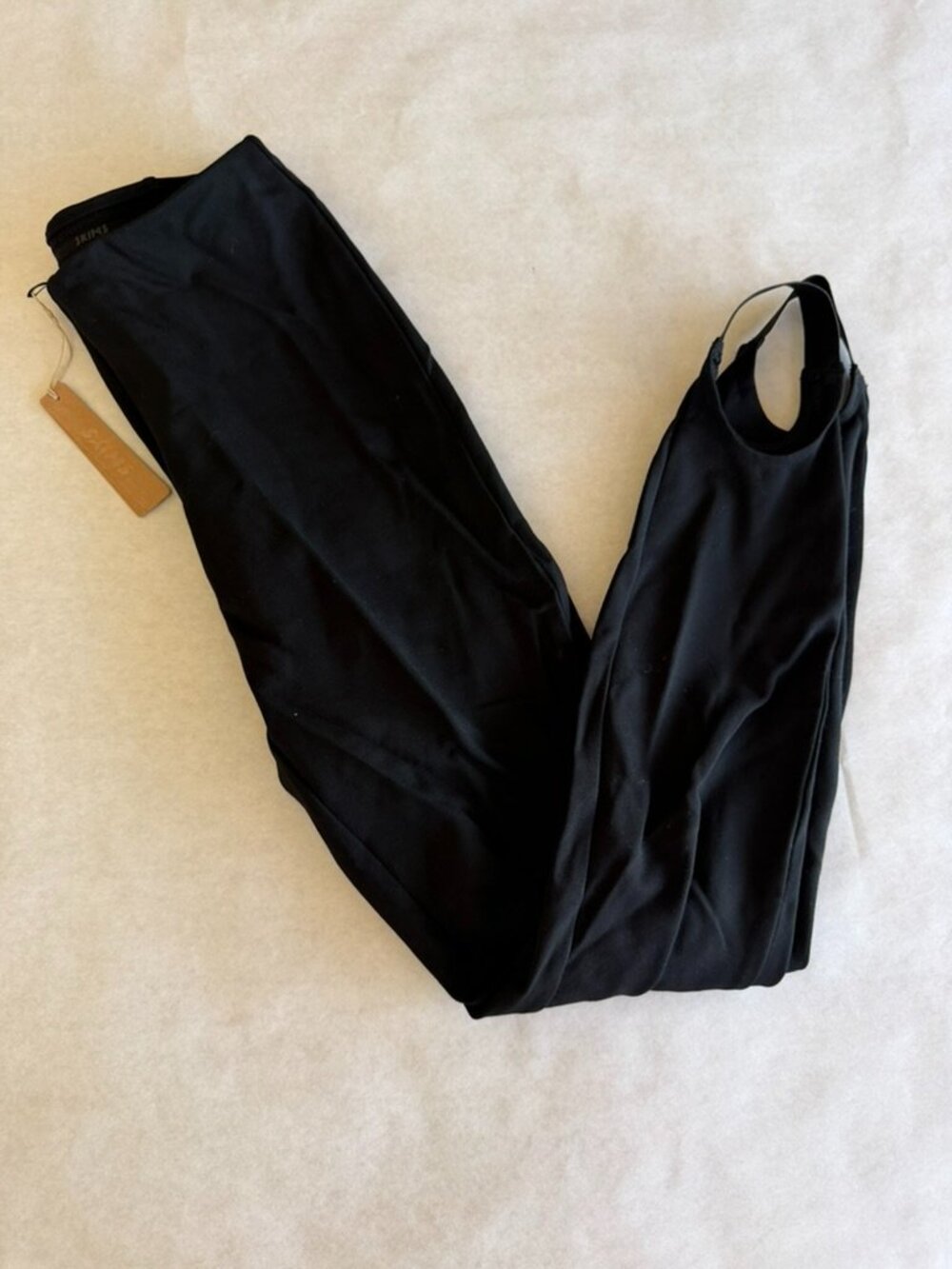 Skims The Essential Pants High Waisted Stirrup Leggings Black Sz S NWT